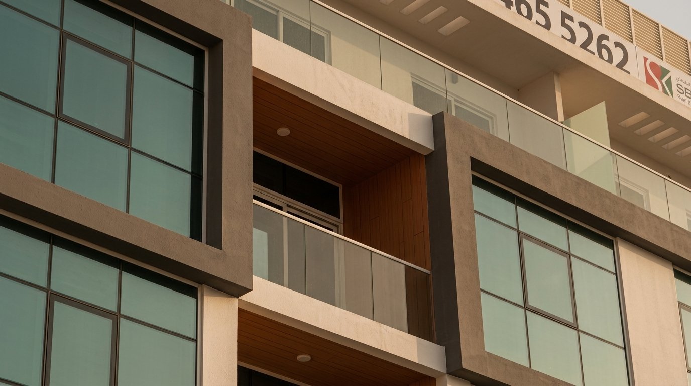 Bin Soqat Building close-up project by Ground UP Construction, Dubai