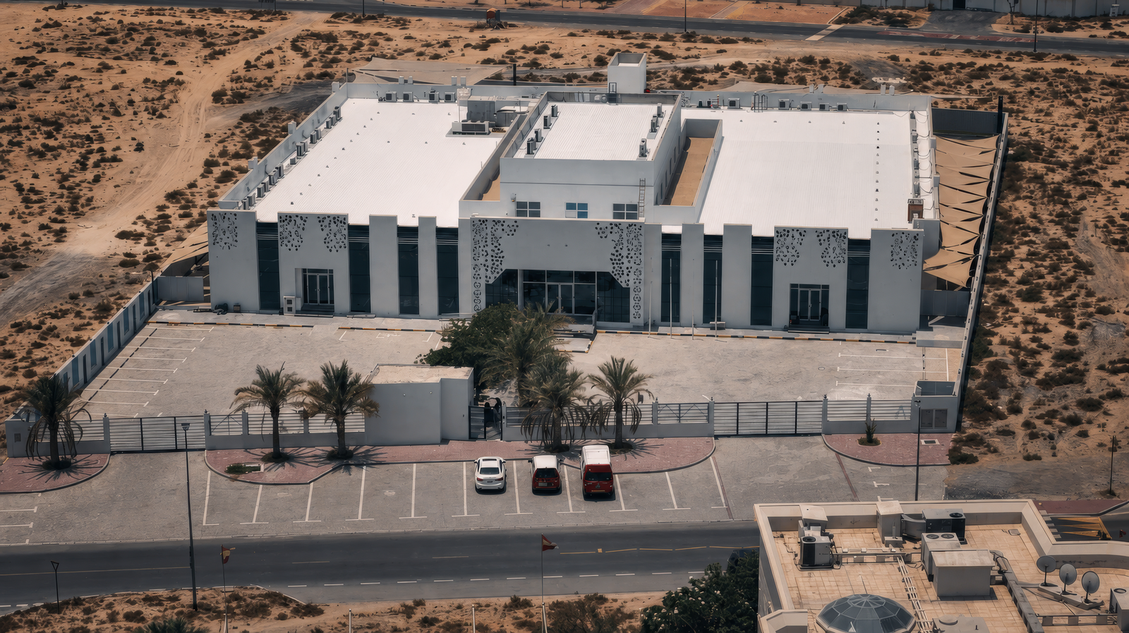 Fifth Dimension Elementary School front school construction project by Ground Up in Dubai