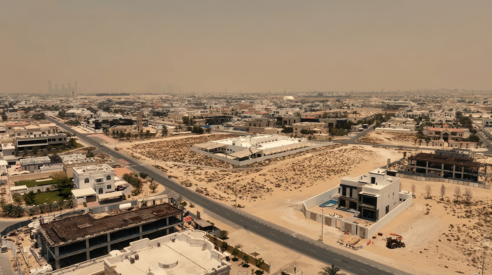 Fifth Dimension Elementary School wide view, school construction project by Ground Up in Dubai