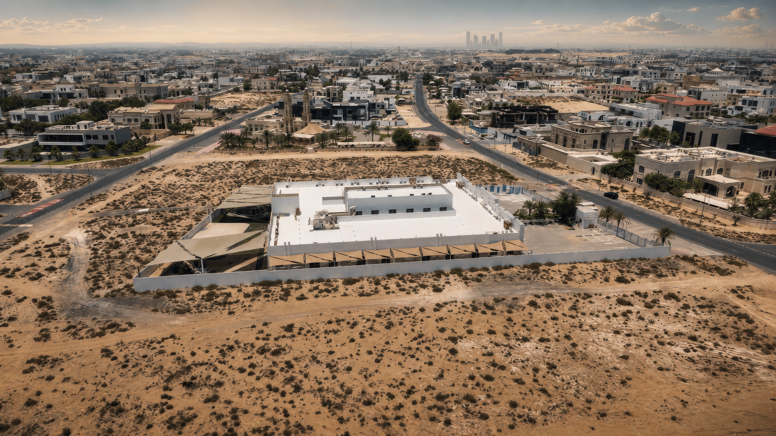 Fifth Dimension Elementary School Top view, school construction project by Ground Up in Dubai